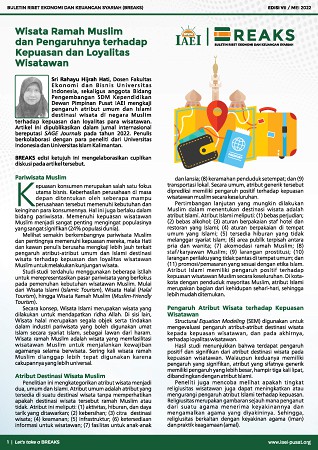 Wisata Ramah Muslim dan Pengaruhnya Terhadap Kepuasan dan Loyalitas Wisatawan