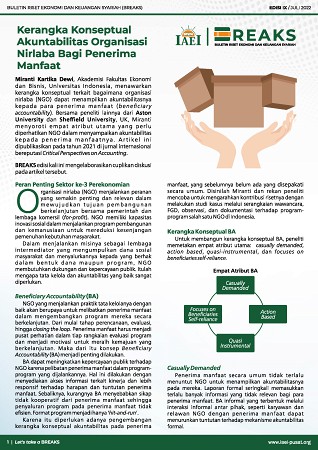 Kerangka Konseptual Akuntabilitas Organisasi Nirlaba Bagi Penerima Manfaat