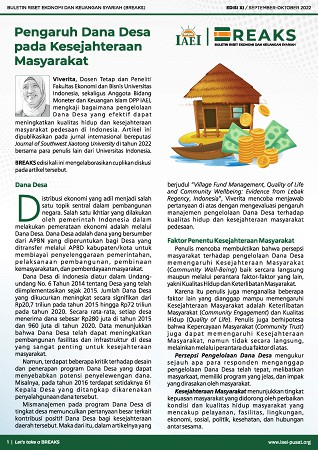 Pengaruh Dana Desa pada Kesejahteraan Masyarakat